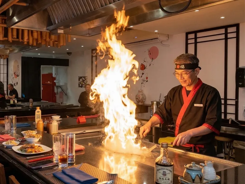 Teppanyaki restaurant in soho square sharm el sheikh