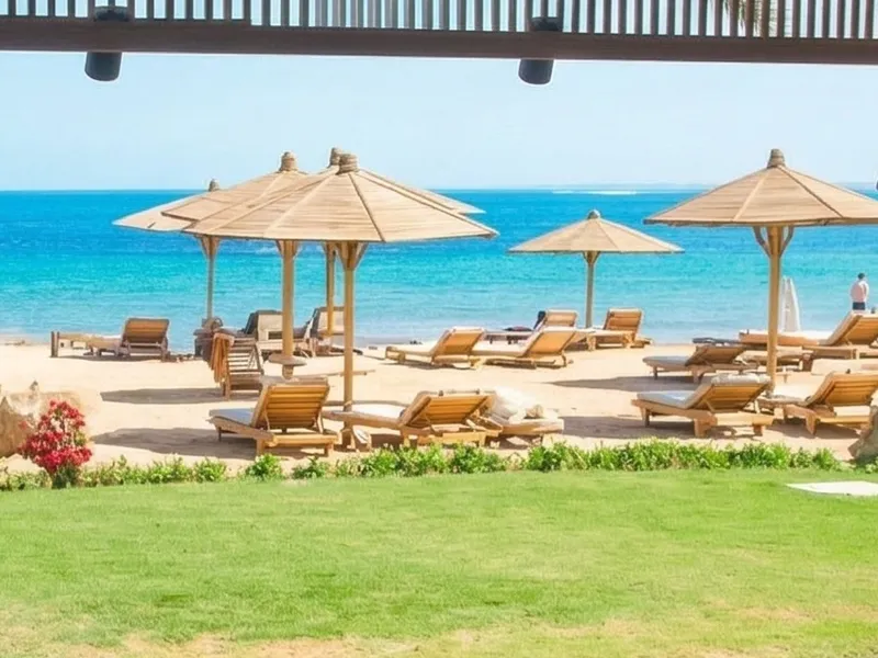 Naama Bay Promenade Beach Umbrellas