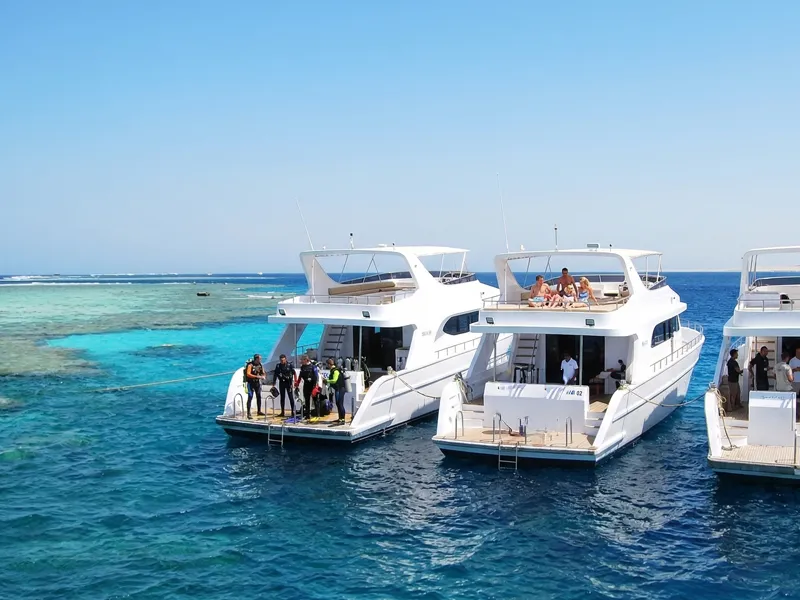 Boat trip to Tiran Island for snorkeling in Sharm El Sheikh