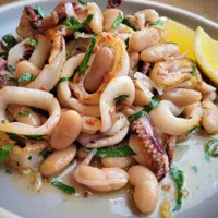 Freshly prepared Calamari at Koutouki Greek Restaurant Soho Square Sharm El Sheikh