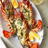 Fresh Mediterranean Lobster served at Koutouki Greek Restaurant Soho Square Sharm El Sheikh