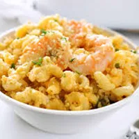 Mediterranean Seafood Macaroni pasta at Koutouki Greek Restaurant Soho Square Sharm El Sheikh