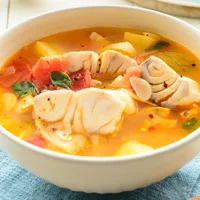 Fresh Seafood Soup at Koutouki Greek Restaurant Soho Square Sharm El Sheikh