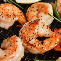 Fresh Mediterranean Shrimp served at Koutouki Greek Restaurant Soho Square Sharm El Sheikh
