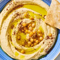 Fresh Hummus dip served at Koutouki Restaurant, Soho Square Sharm El Sheikh