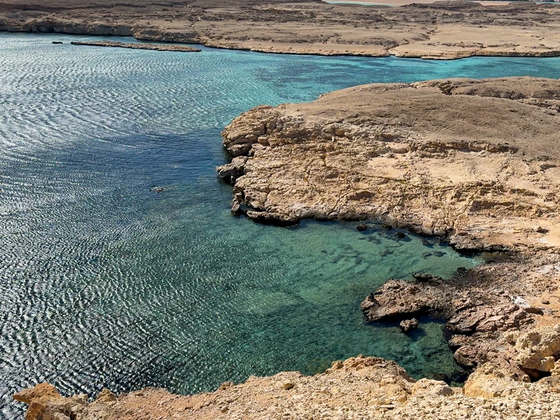 panoramic view from ras mohamed rock