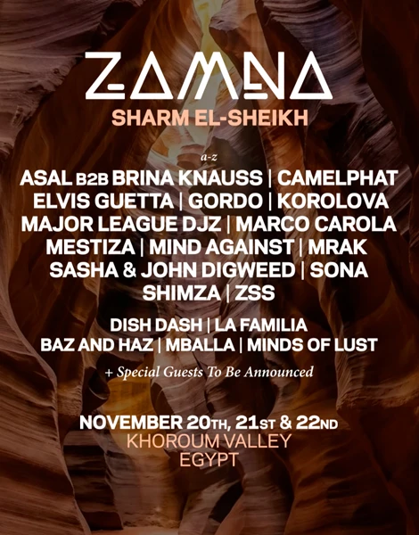 zamna festival poster in sharm el sheikh